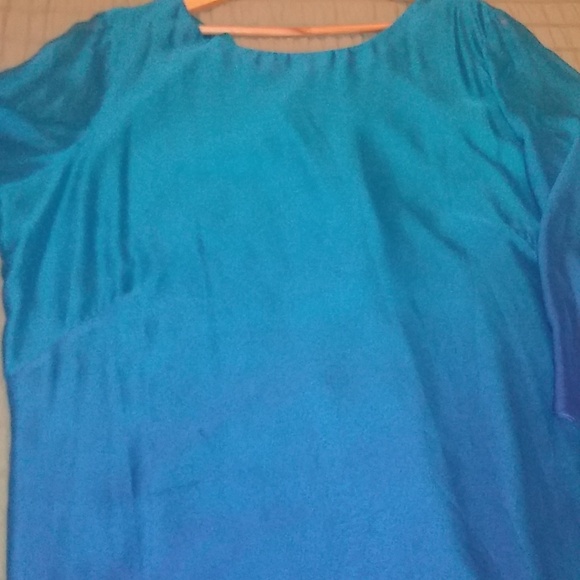 TAHARI Arthur S. Levine Ombre Dress in Blue Size 22W - Picture 5 of 9